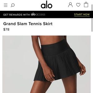 Alo yoga tennis skirt